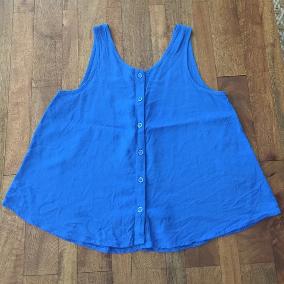 Girls Button Down Tank - Picture 1 of 5