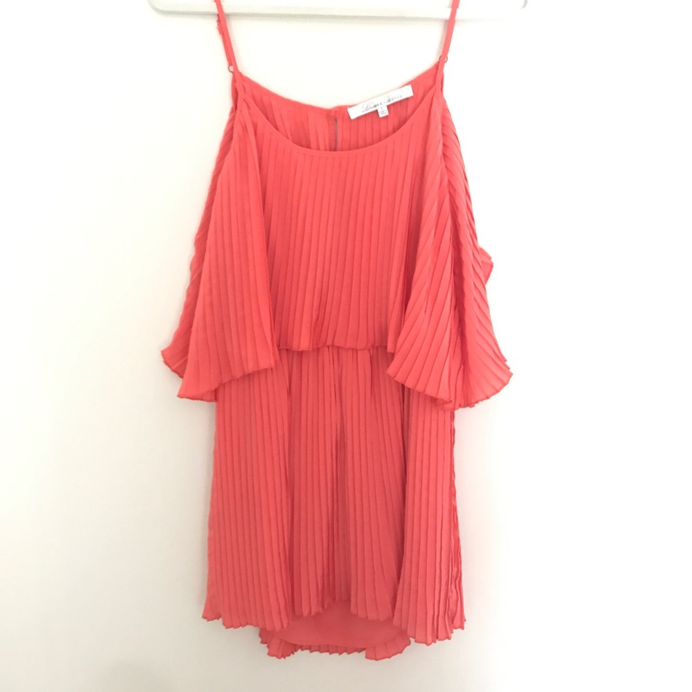 Like New! Lovers + Friends Open Back Pleated Dress
