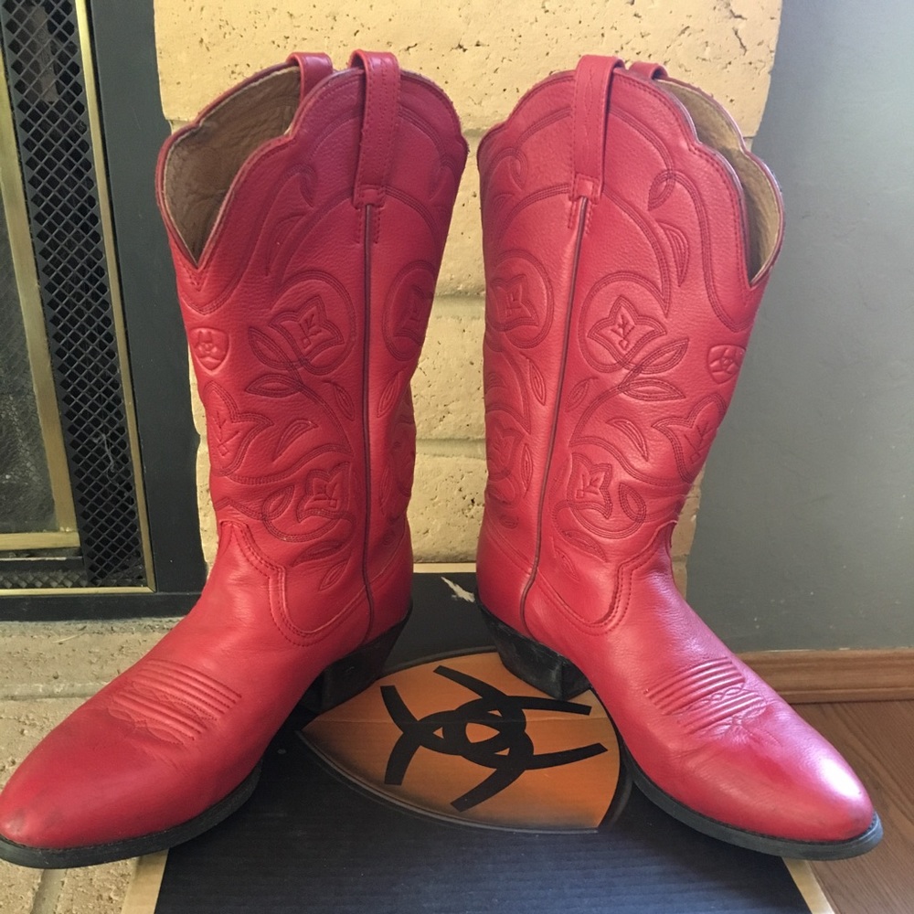 Ariat Heritage Western R-toe Cowboy Boots Size 10W