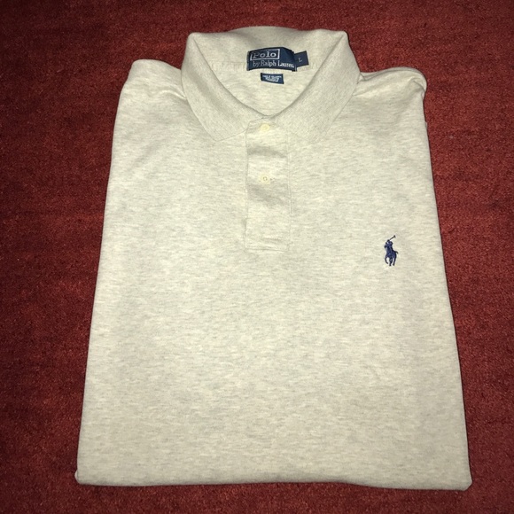 Polo Ralph Lauren Other - EUC Polo by Ralph Lauren SS sz L light gray shirt