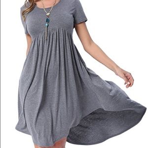 Cotton high low dress