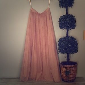 Long Pink dress skirt