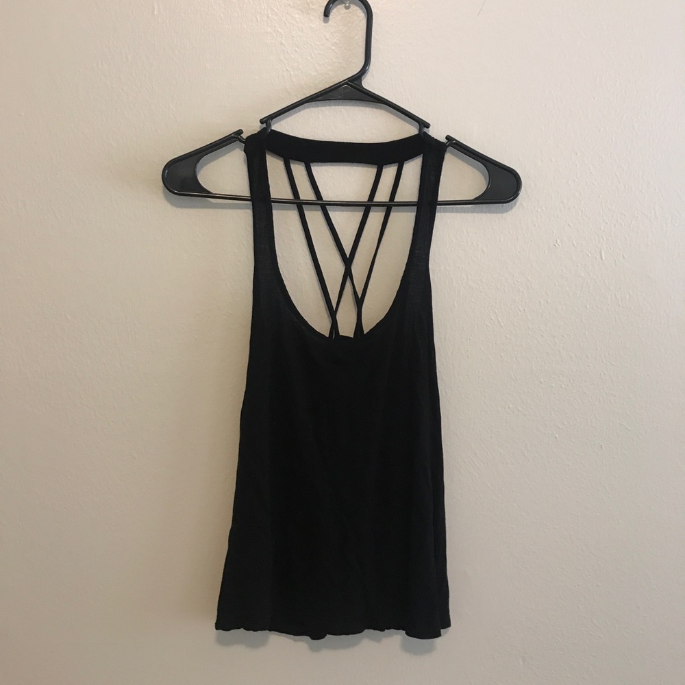 Black tank top