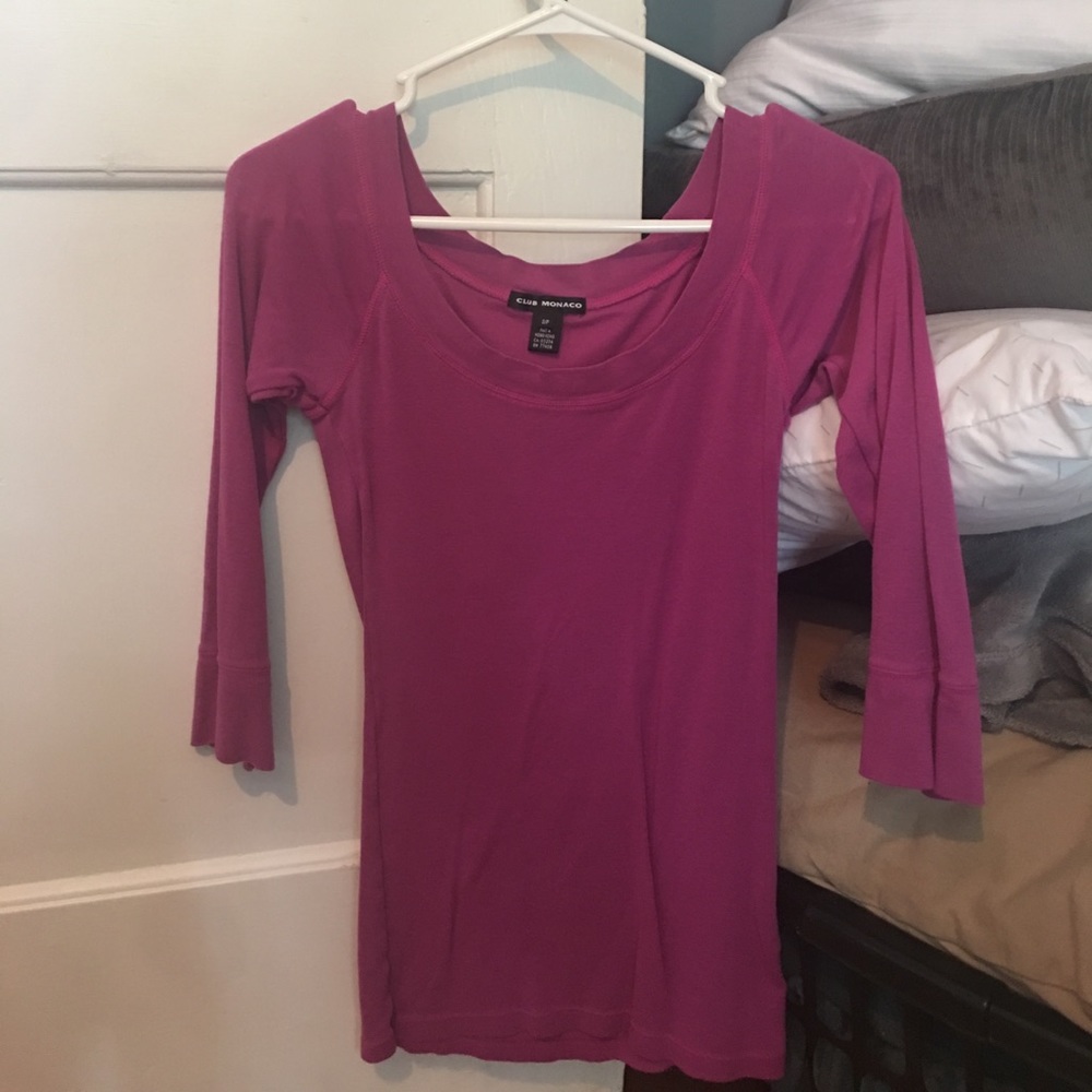 Club Monaco 3/4 sleeve shirt
