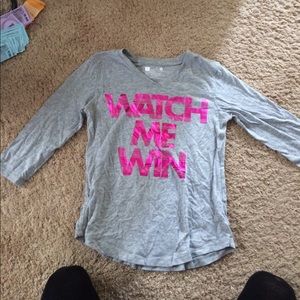 Watch Me Win quarter sleeve shirt