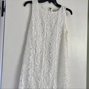 Alice and Olivia white dress with bead detailing