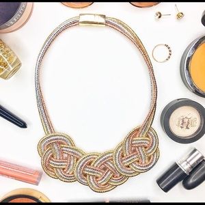 Tri-color Cord Necklace