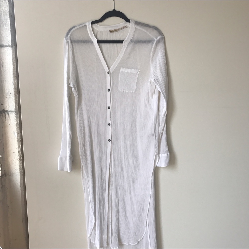 Anthropologie gauze tunic