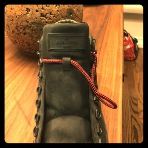 red bottomed Louis Vuitton men's sneakers