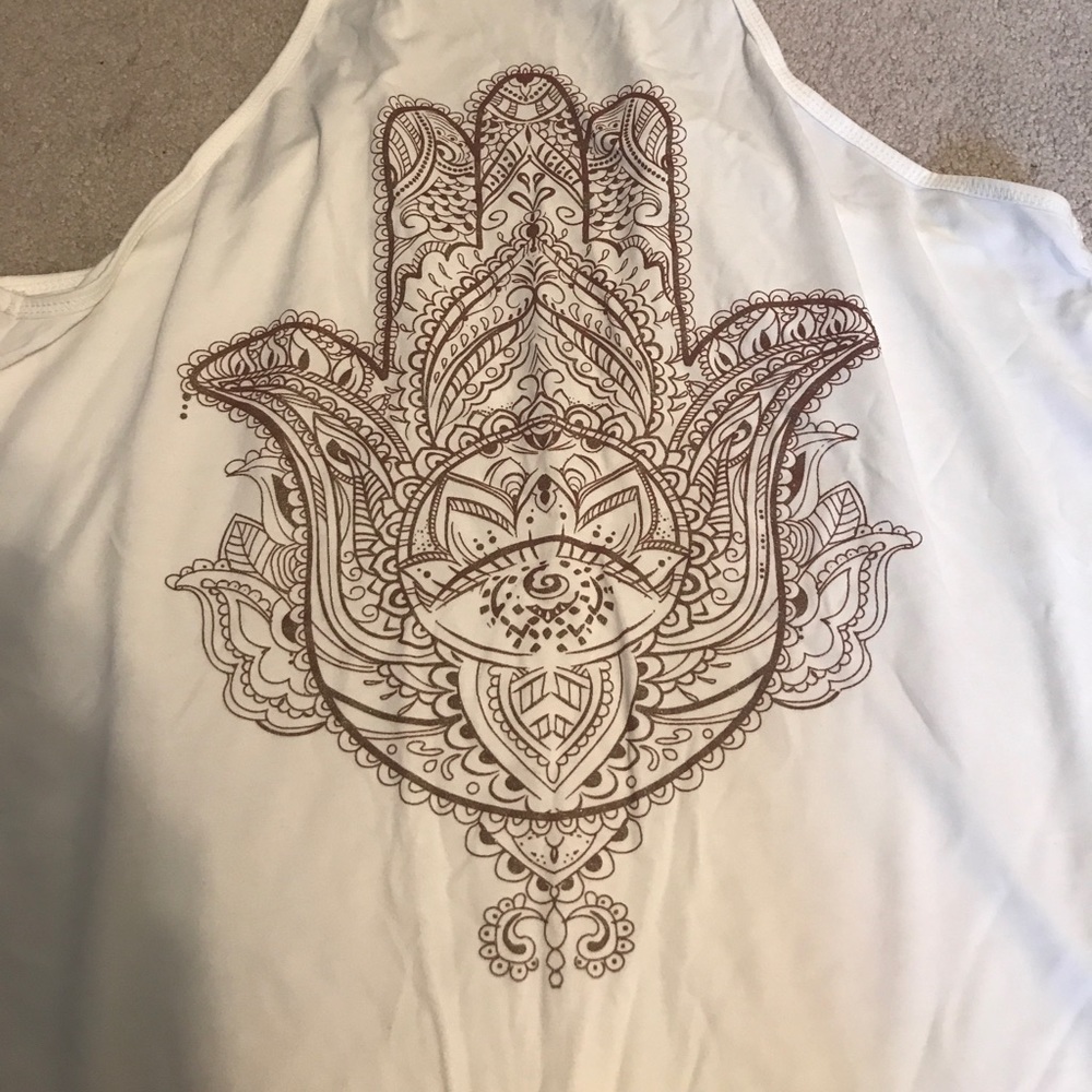 NWOT Hamsa Twist Back Tank