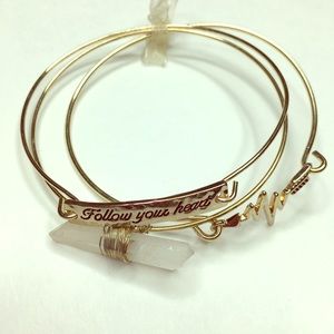 Follow your heart bangles