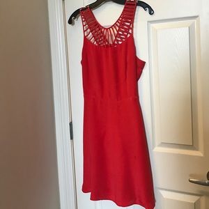 Parker dress with cage detail at neck and back