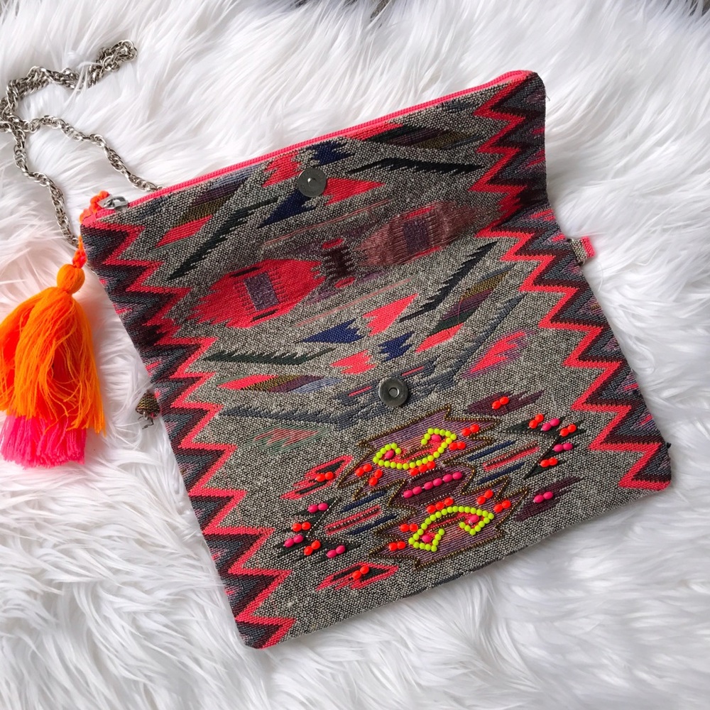 The Amber Beaded Clutch Bag - Picture 2 of 3