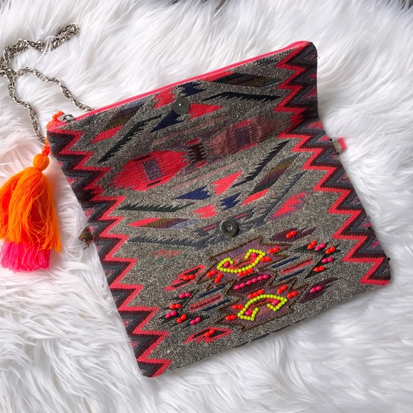 The Amber Beaded Clutch Bag - Picture 2 of 3