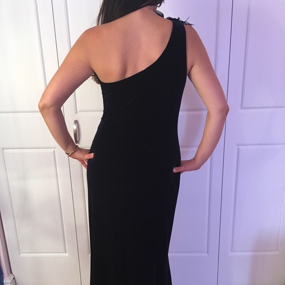 David Meister One Shoulder Dress - Picture 5 of 6