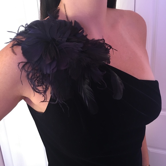 David Meister One Shoulder Dress - Picture 6 of 6