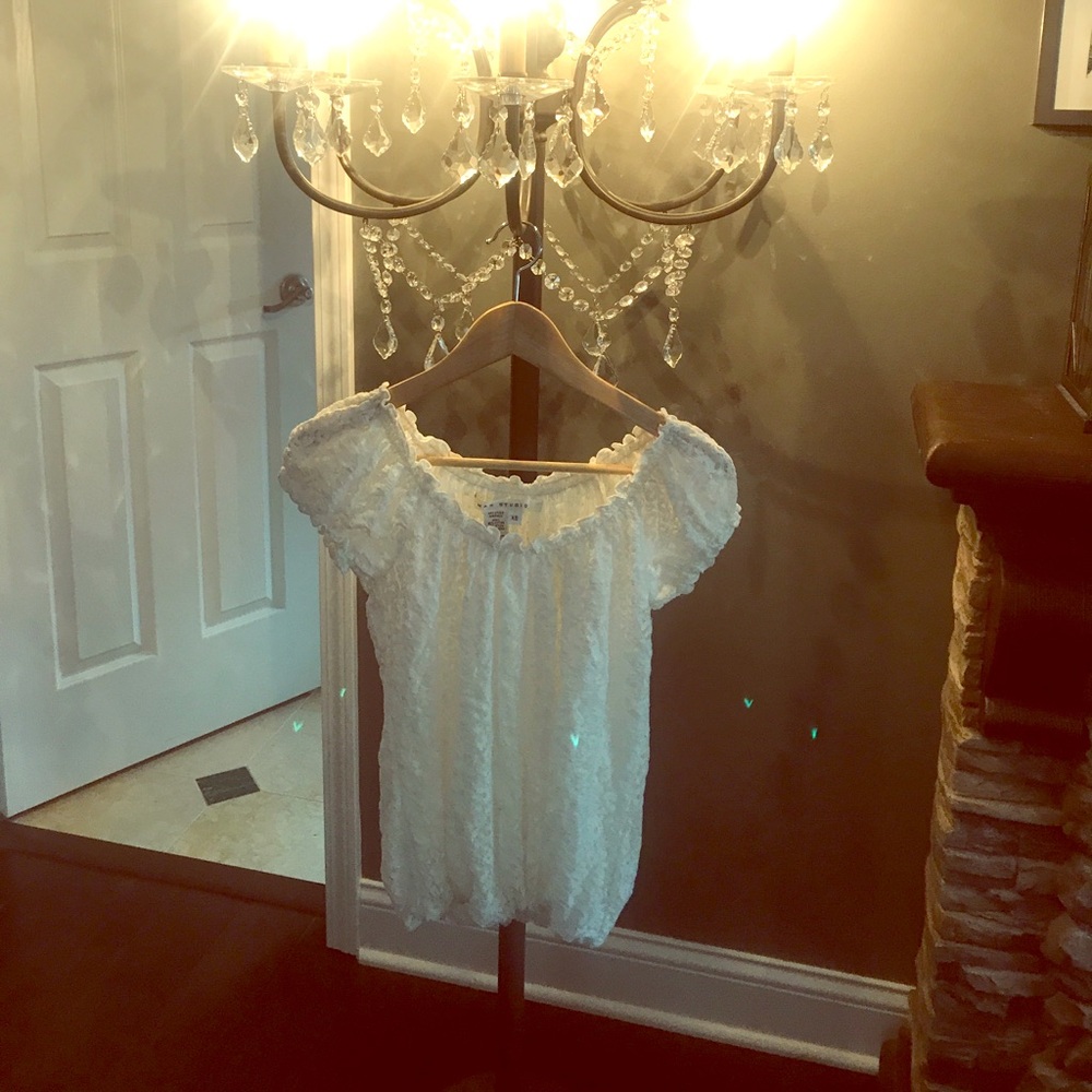 Max studio lace top