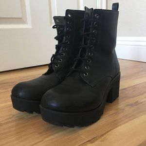 Platform Combat Boots