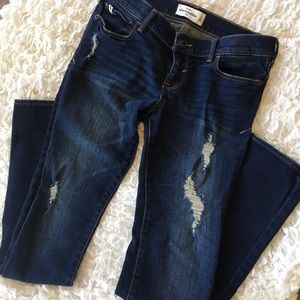 Abercrombie girls size 16 skinny ripped jeans