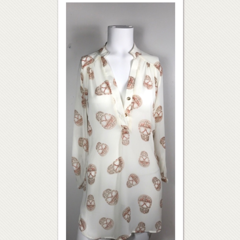 Skull Print Top