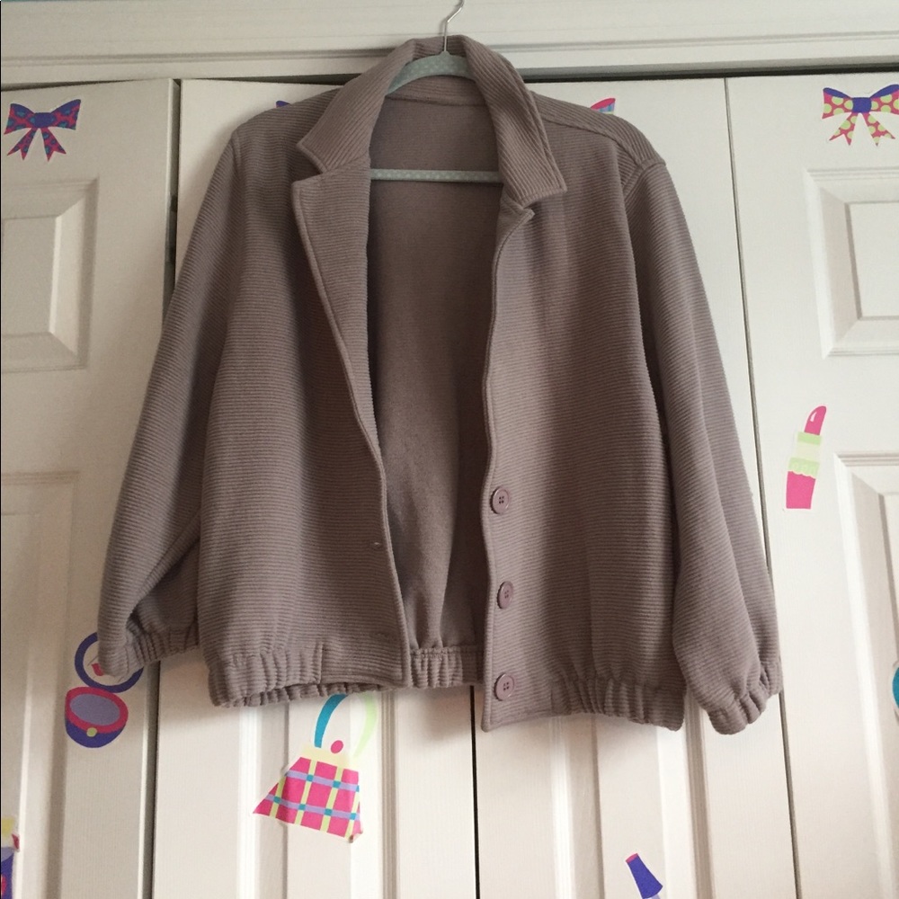 Grey taupe 3 button jacket