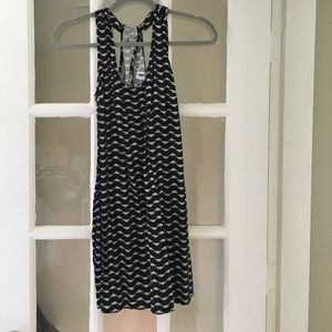 Old Navy black and white tribal print dress