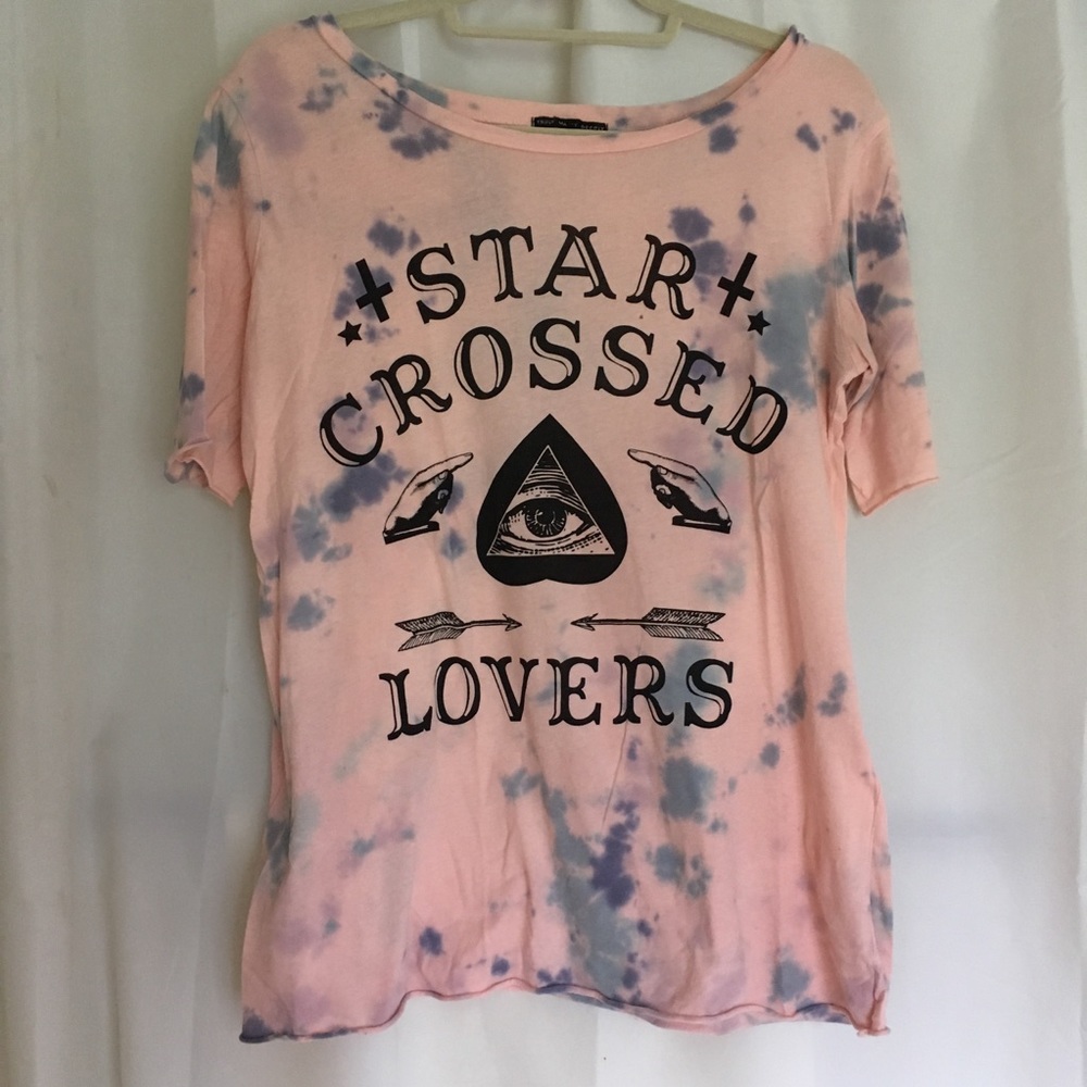 Star Crossed Lovers Tie Dye T-Shirt - Picture 1 of 4