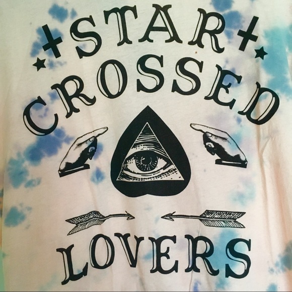 Star Crossed Lovers Tie Dye T-Shirt - Picture 3 of 4