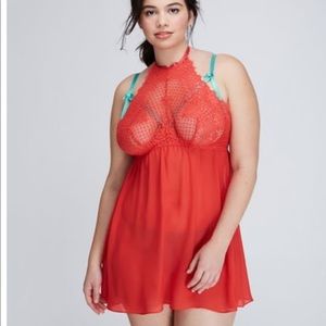 Eyelash Lace High No-Wire Babydoll 💋