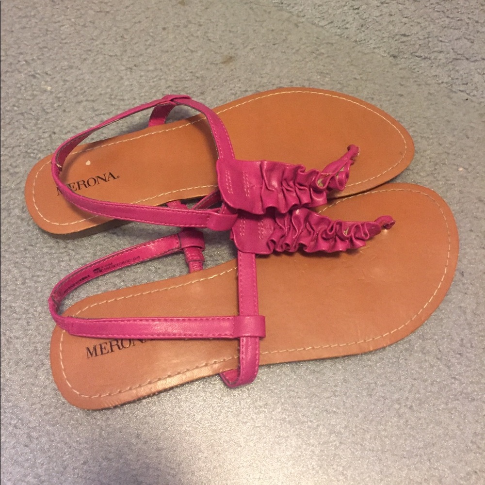 Pink sandals!