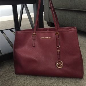 Michael Kora Burgundy Tote
