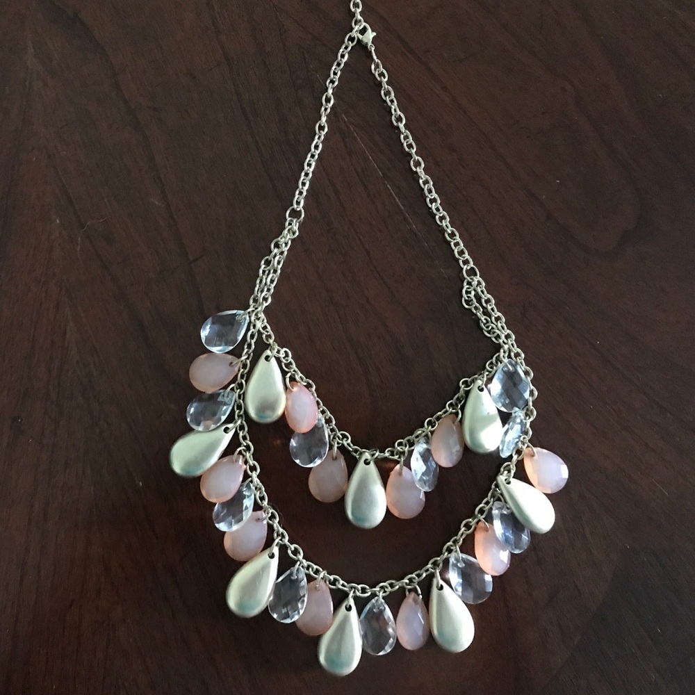 Statement 2 layer Necklace - Picture 2 of 3