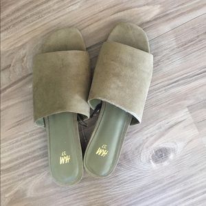 H&M Green Slides