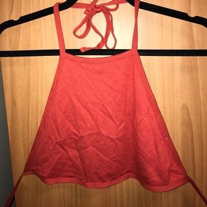 Red-orange halter top!