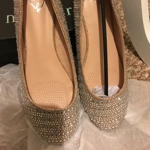 Gold Sparkle Shoes