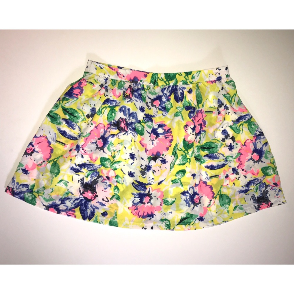 Yellow Floral Skirt