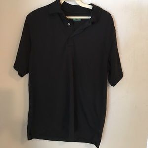 Black collared shirt