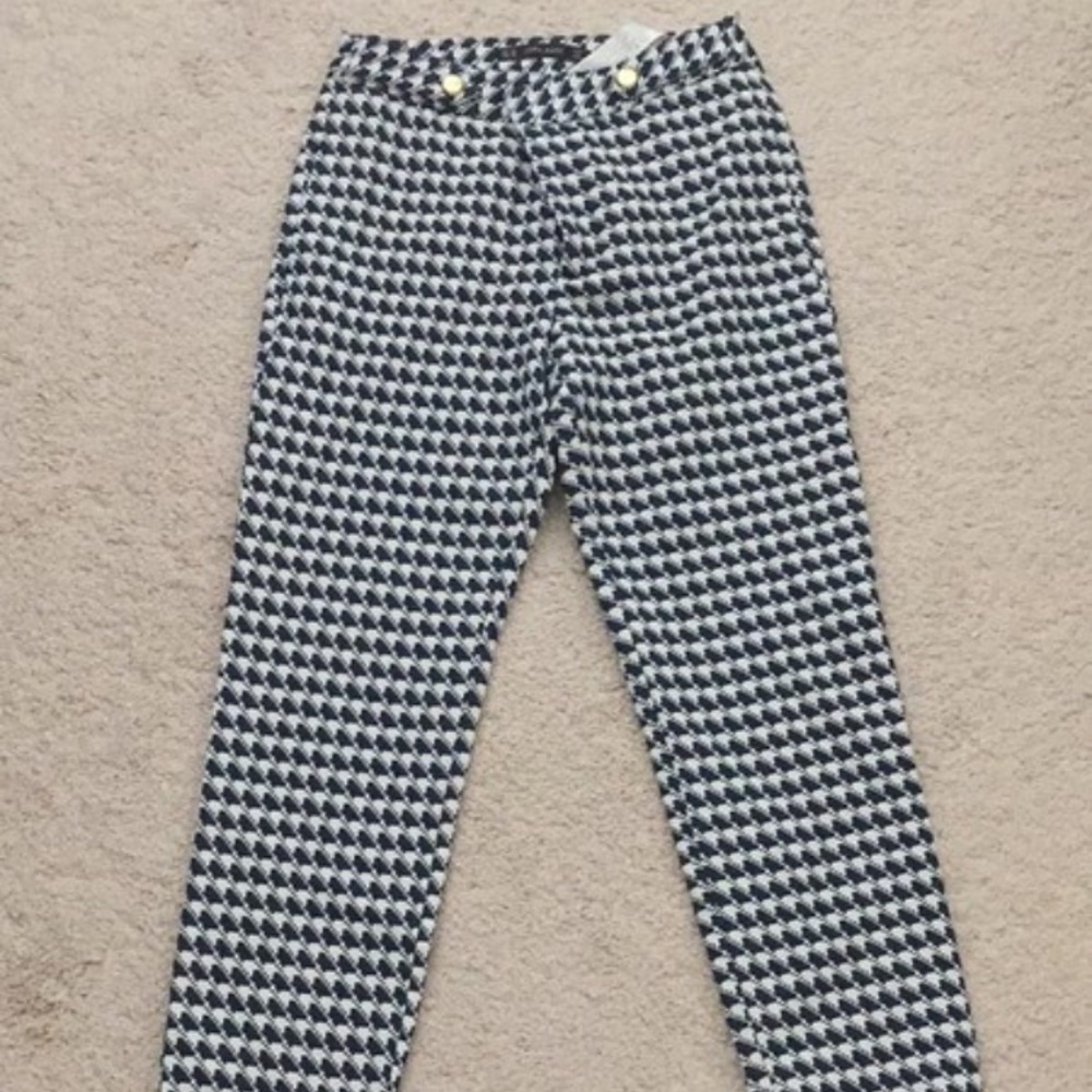Zara houndstooth dress pants