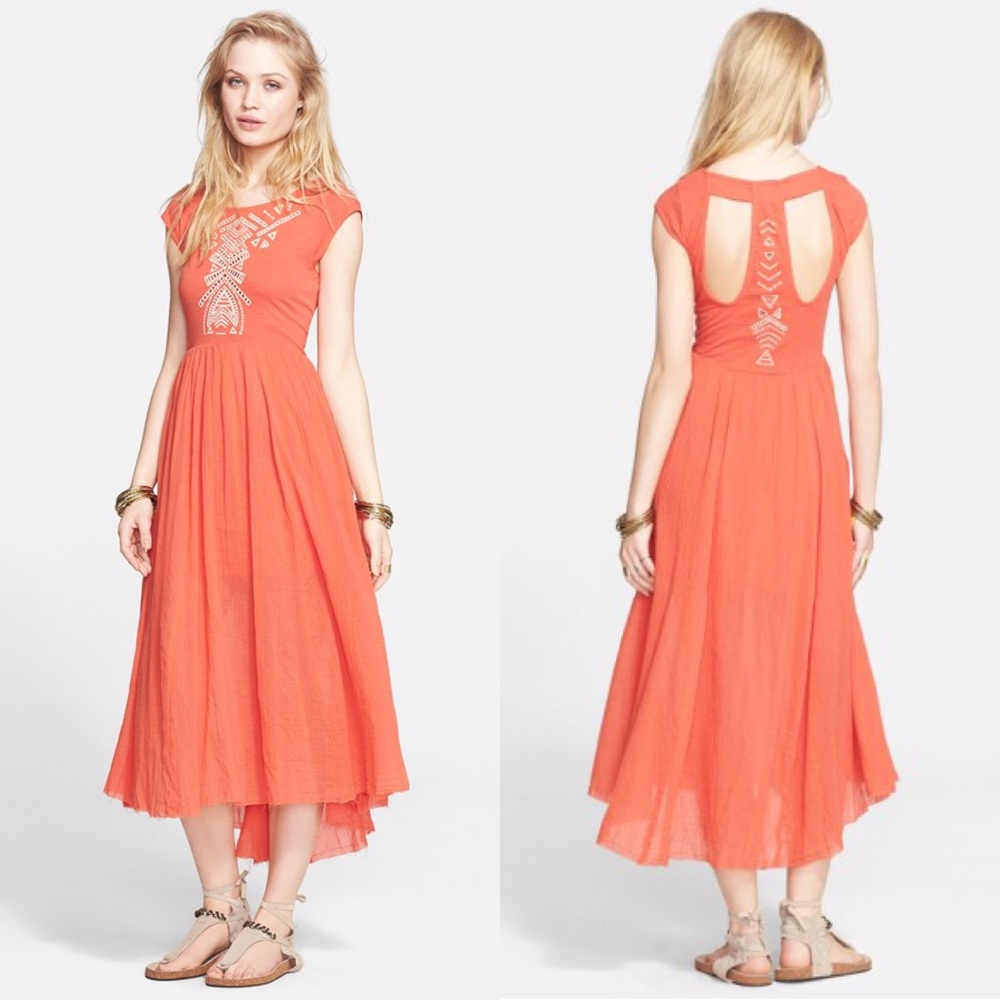 Free People Toosaloosa Slub Meadows Dress