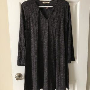 Dark gray long sleeve dress