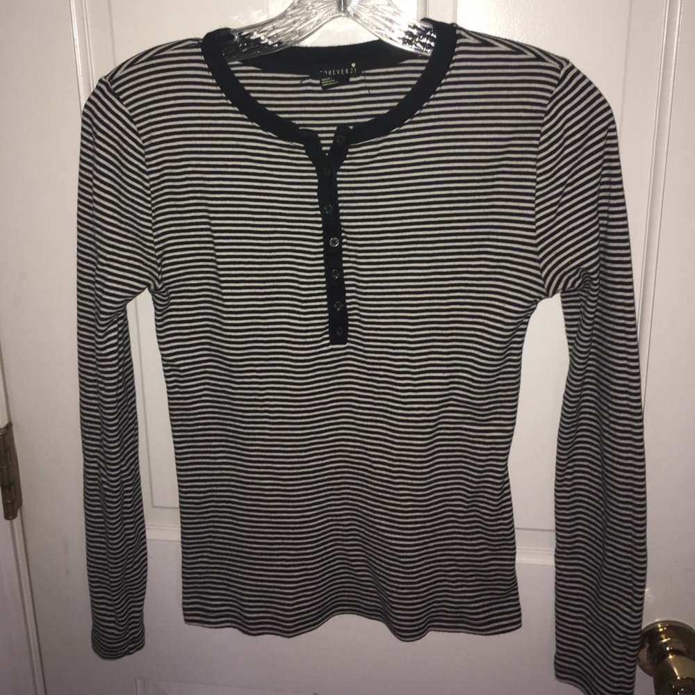 fitted cotton forever 21 shirt
