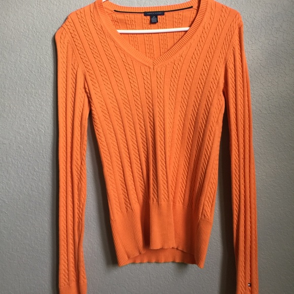 Orange Tommy Hilfiger Knitted Sweater - Picture 1 of 3