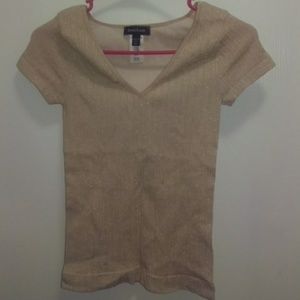 Gold glittery top by bebe