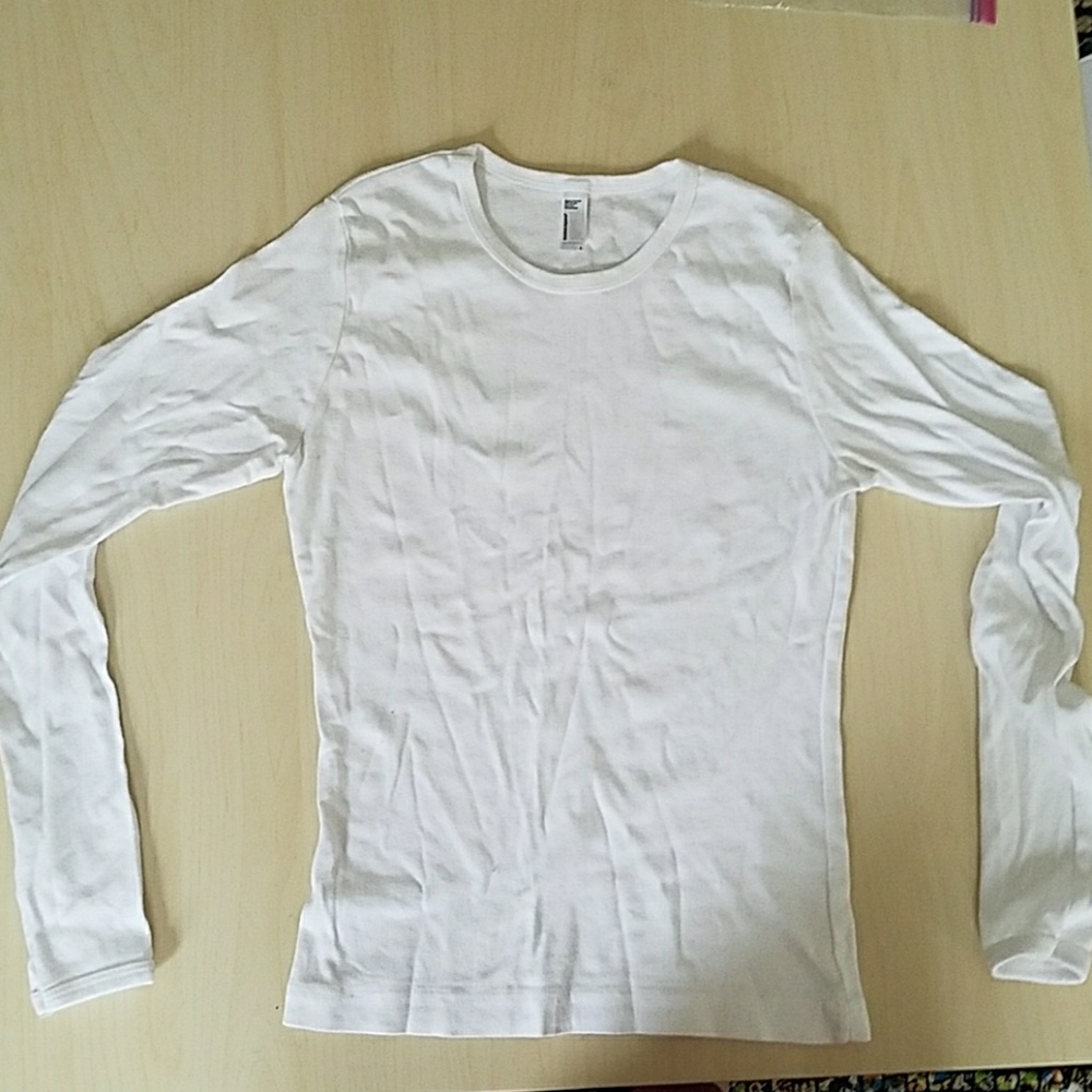 American apparel long sleeve crew neck