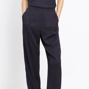 Vince Single Pleat Trousers in Coastal Blue