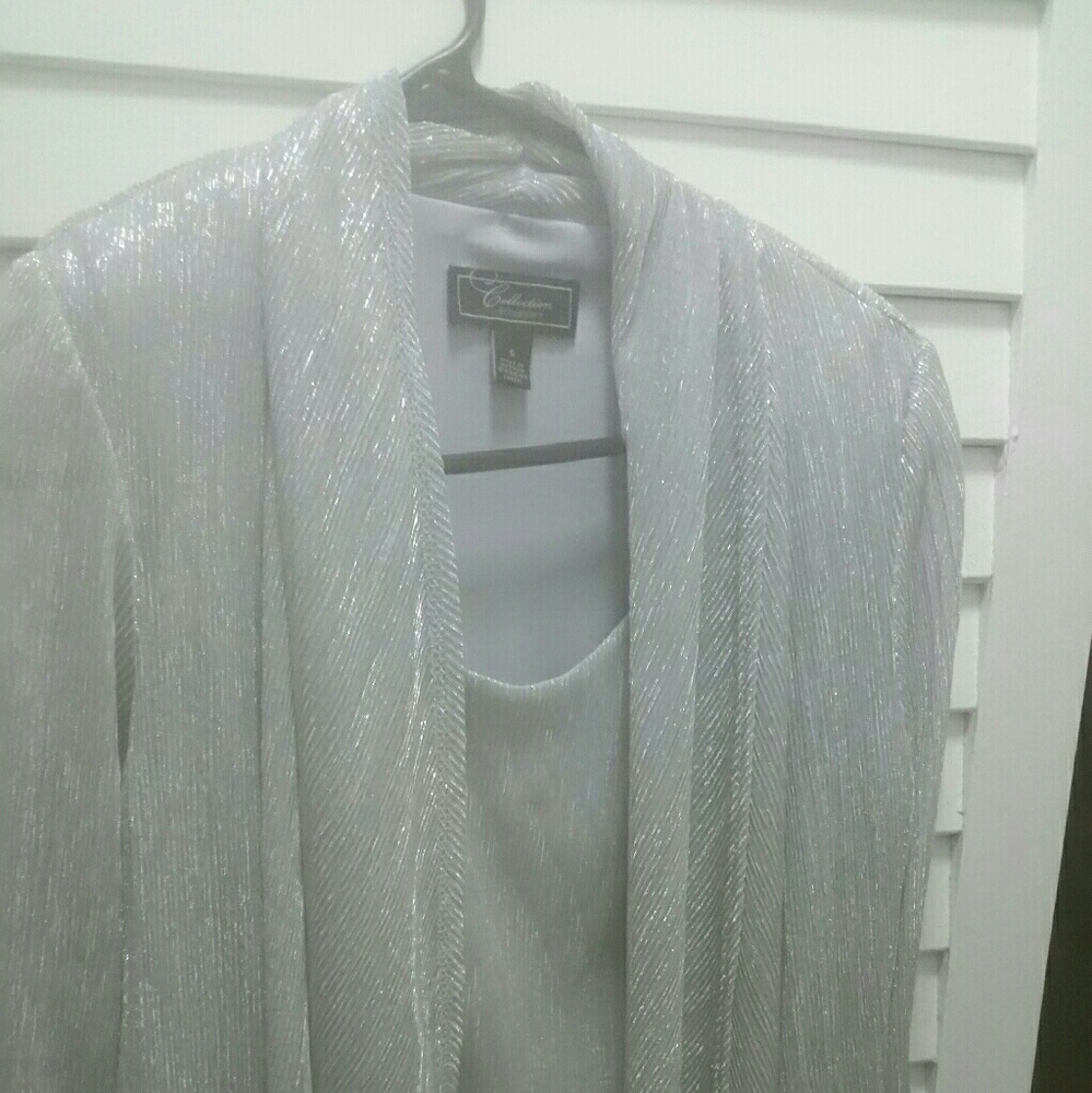 Blouse silver silky