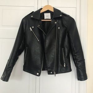 Mango leather jacket, size XS