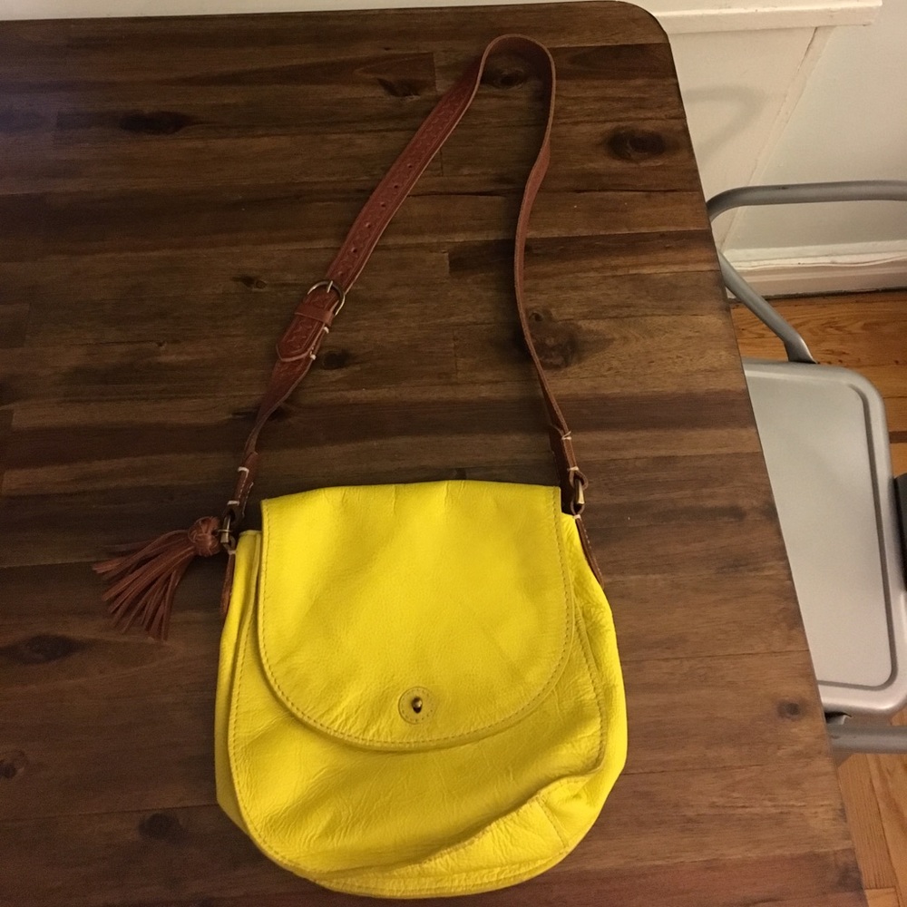 Yellow madewell bag