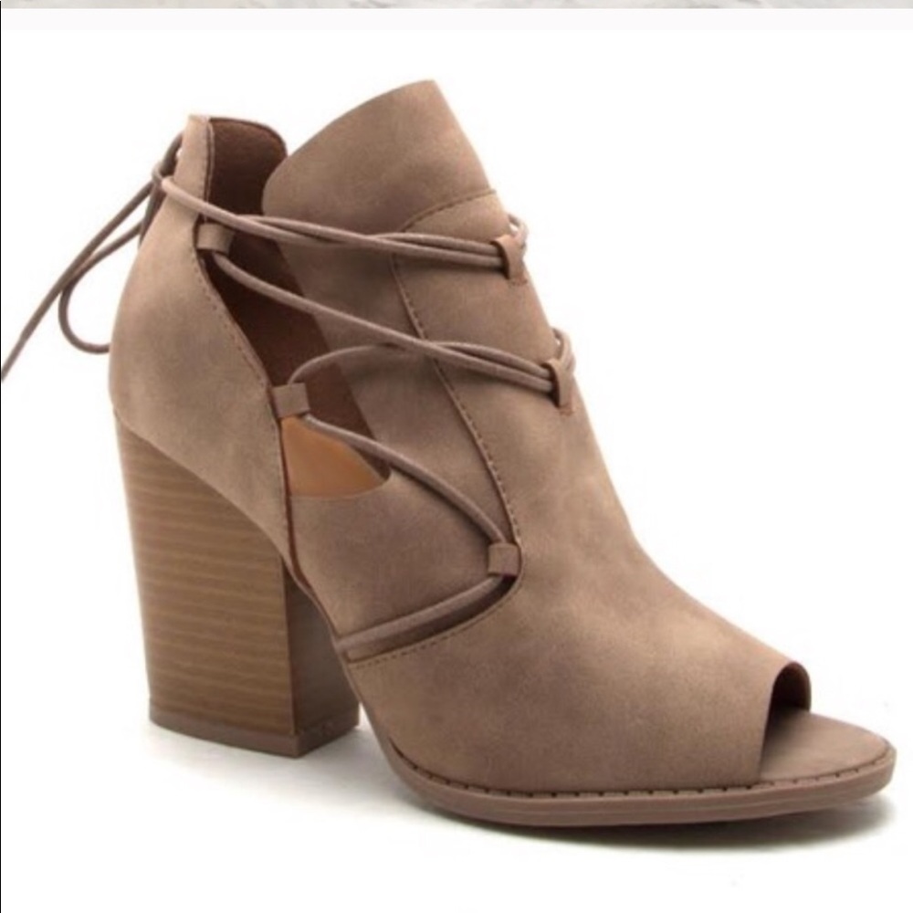 Peep toe booties - Picture 3 of 7