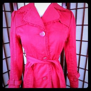 Beautiful Red Trench Coat